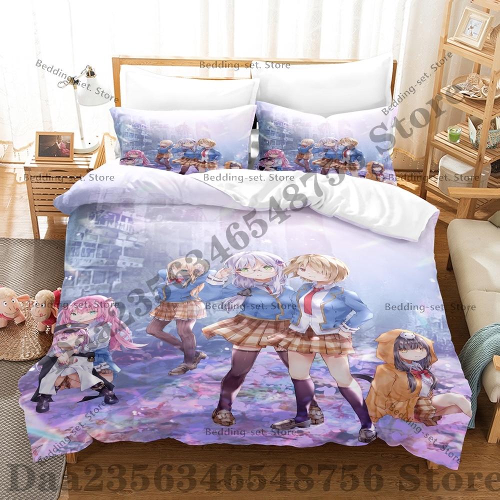 Comforter Sunohara Shun Blue Archive Bedding Set Single Twin Full Queen King Size Bed Set Adult Bedroom s Anime Bed