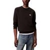 Versatile Comfortable Badge Ribbed Knit Crew Neck Long Sleeve Sweatshirt Men Sweatshirt LV04RC273G-UB1