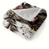 1pc Highland Cattle Blanket Skin-Friendly Soft Blanket Flannel blanket  New for Bithday Gift Home Sofa Chair Decoration
