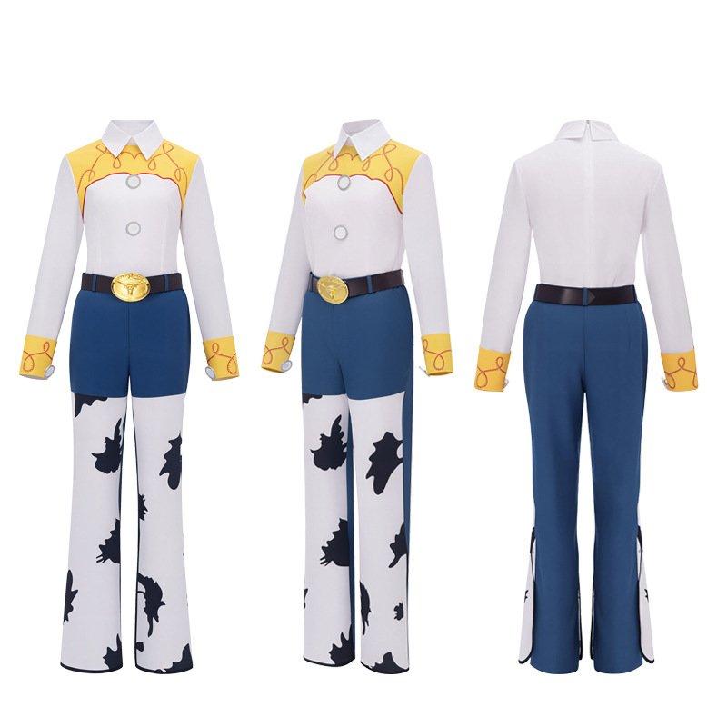 Set Costume Toy Story per Halloween Cosplay Woody Jessie Bo Peep Buzz Lightyear Bambini Adulti Outfit per Festa