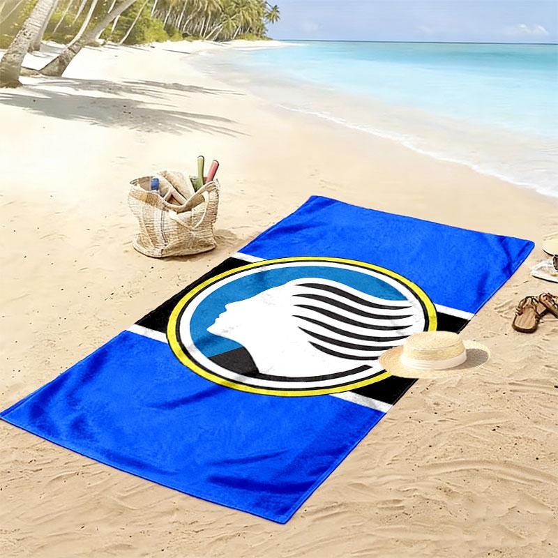 Atalanta True Supporter Print Beach Towel, Large Soft Quick Dry Towel for Beach Camping Swimming