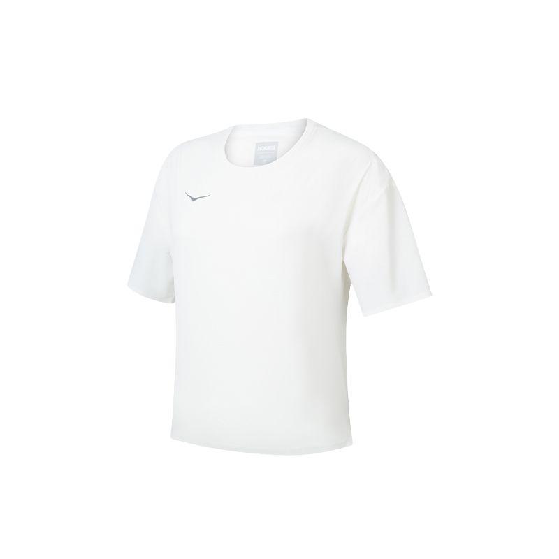 

Hoka One One Outdoor Tech Трикотажная футболка с коротким рукавом и круглым вырезом Женские топы Белый 1173656 S