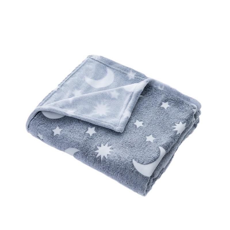 Double-Sided Flannel Luminous Air Conditioning Blanket