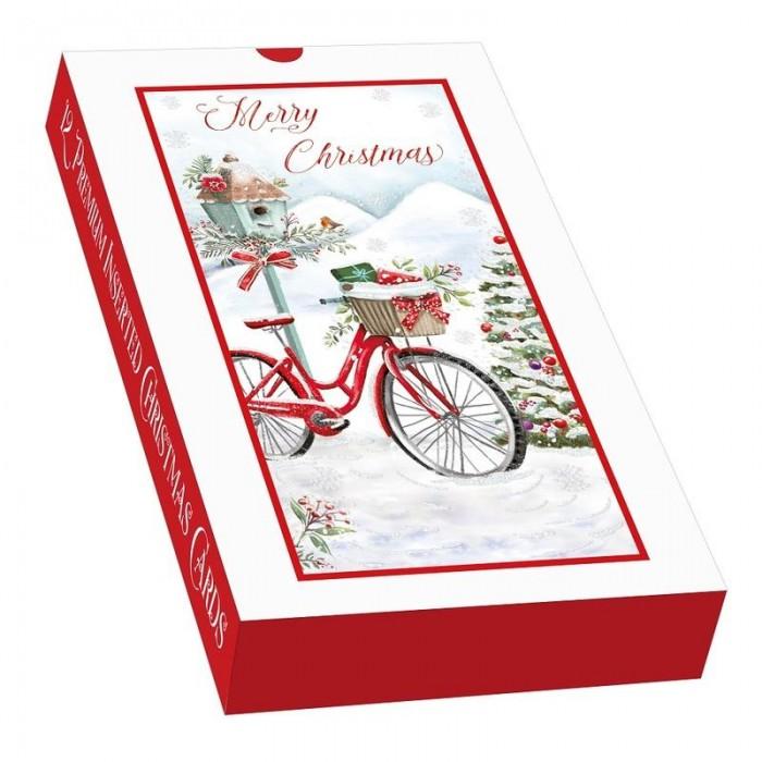 Out Of The Blue Festive Delivery Slim Christmas Card (Pack of 12)