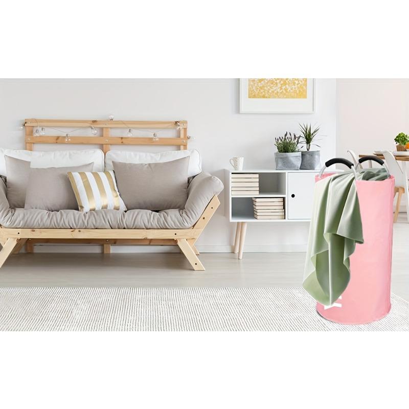 1PC oversized laundry basket with soft padded handle - collapsible, large collapsible laundry basket