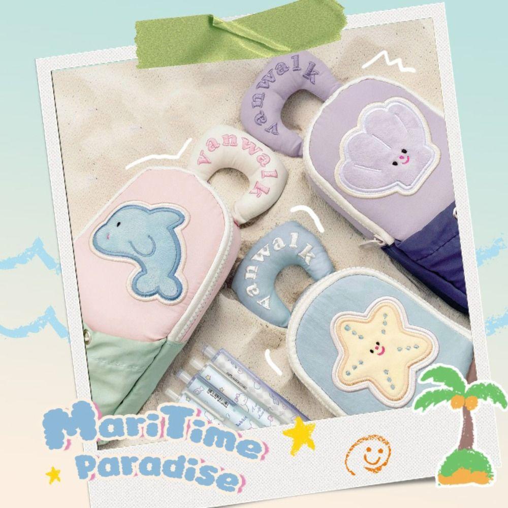 Portable Pen Bag Large Capacity Stationery Storage Bag New Pencil Case  Gift