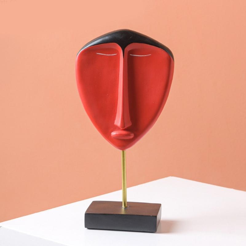 Creative Abstract Face Model Statue Office Desk Art Ornaments Livingrooms Bedroom Dinning Table Centerpieces Decorat