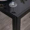 Dining Set, Dining Table with 2 Chairs, Space-Saving Dining Room Set, Seating Group, Black