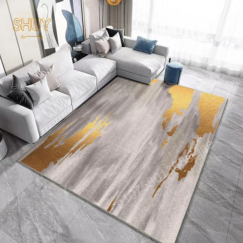 Einfacher Stil Geometrie Teppich 180x280cm Filz für Wohnzimmer Dekoration Luxus Matte Sofa Tisch Lounge Rutschfester Hochwertiger Teppich