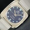 USED VINTAGE ORIENT AUTOMATIC 46941 JAPAN MENS BLUE COLOR DIAL WATCH A702216-5 R123-a702216