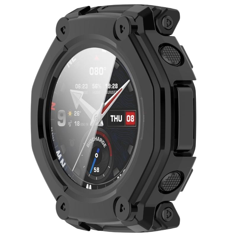 Antiscratch PC Hard Cover Screen Protector With Build In Tempered Glass For Fitness Trackers Wearable Device Lightweight