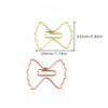 Cute Bow Shaped Paper Clips Decorative Metal Bookmarks for Office School Stationery Creative Paper Clips for Document Organizing