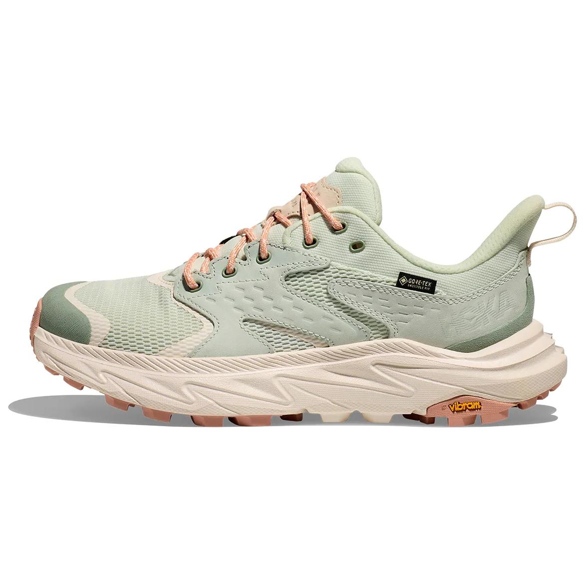 Hoka One One Anacapa 2 Удобные Простые Нескользящие Прочные Низкие Повседневные Кроссовки Унисекс Повседневная Обувь Серо-Зеленые 1168831-GBS 37⅓