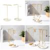 Stylish Metal Necklace and Jewelry Stand Elegant Organizers Portable for Accessories and Watches Home Organization