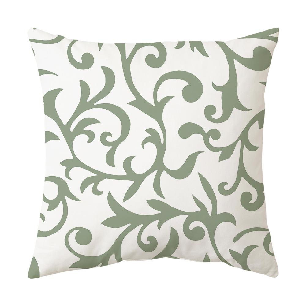 New Matcha Color Simple Cushion Pillow Geometric Backrest Super Soft Sofa Cushion Cover