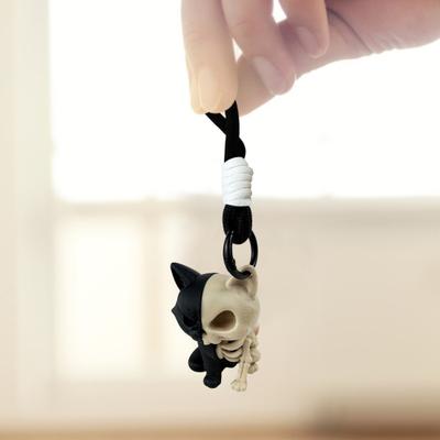 3D tištěná kostra kočky klíčenka fidget hračka zvíře středový prvek figurka s pohyblivými