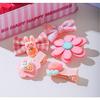 Bunny & Carrot Hair Clip Set for Kids Cute Hair Accessories 5 Pcs