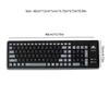 Portable Silent Foldable Silicone Keyboard Usb Flexible Soft Waterproof Roll Up Keyboard For Pc Laptop