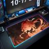 changli wuthering Mouse Pad RGB Gaming Mousepad Big LED Pad PC Desk Mat Luminous Mouse Pad Large Keyboard Mats Table Rug With