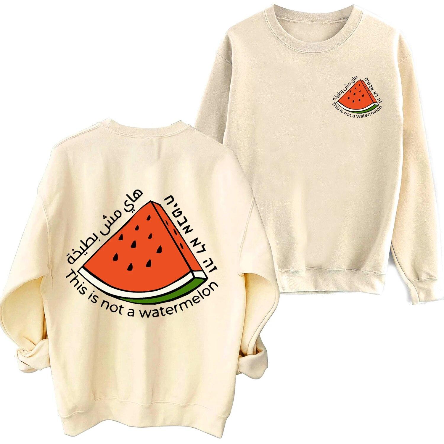 

Колекція This Is Not A Watermelon Palestine Толстовка унісекс для жінок Harajuku Hip Hop Long Sleeve Oversize Hoodie Подарунок для шанувальників унісекс 3XL
