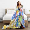 Pikmin Game Blanket Quality Warm Soft Bedding Throws Winter Picnic Home Decor Novelty Bedspread