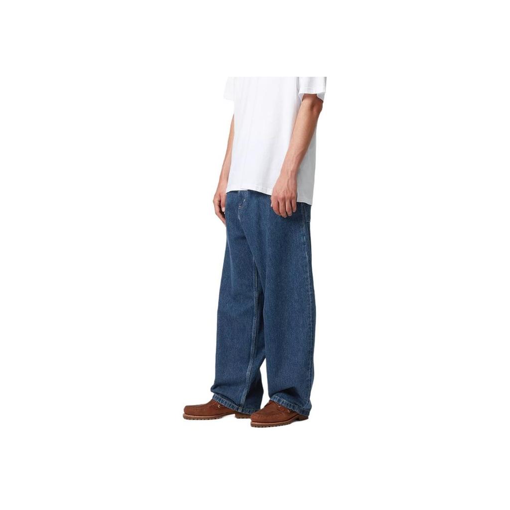 Carhartt WIP SS25 Brandon Pant Loose Fit Straight Leg Woven Label Low Rise Jeans Men Bottoms I035893-01-06