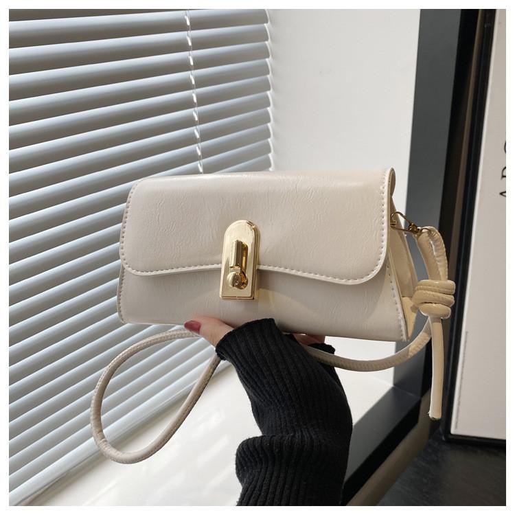 Pu Small Square Crossbody Bag With Stitching For Daily Casual Wear