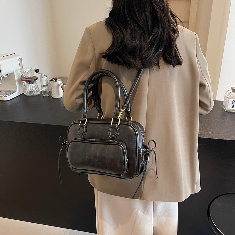 Small Cute PU Leather Crossbody Bags with Short Handle for Women 2024 Winter Luxury Fashion Shoulder Bag Handbags