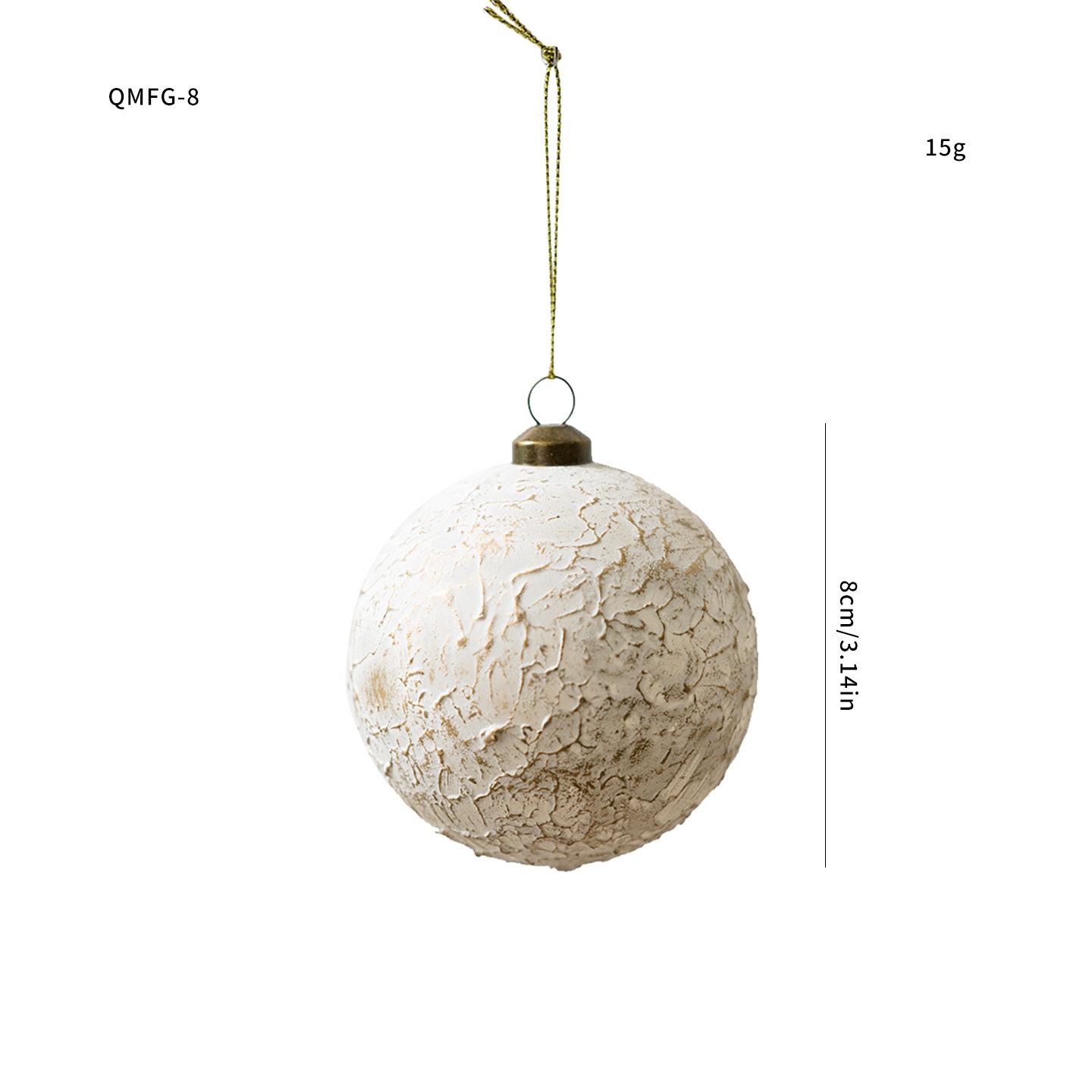 

Matte Snowflake Decoration High-Quality White Gold Ornament Christmas Hanging Pendant Plastic Christmas Ball Ornament For Party