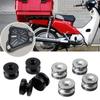 4Pcs Universal Motorcycle Rear Luggage Case Helmet Trunk Suitcase Bracket Base Plate Bushing Pad Buckle Spacers Screws Nuts