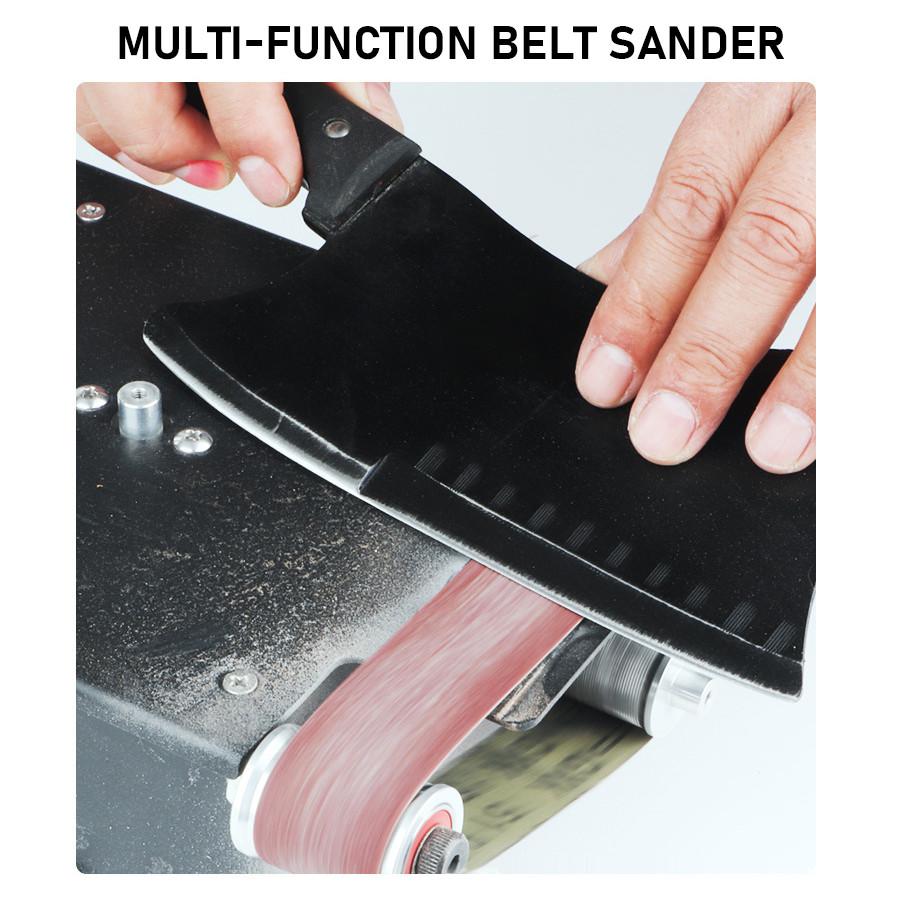 Knife Sharpener Multifunctional Electric Belt Sander Benchtop Grinding Polishing Machine High Speed Sanding Disc Machine