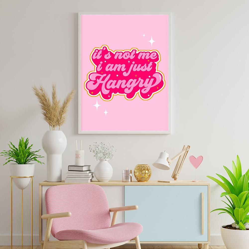 Girl Power Poster Print Pink Bedroom Home Wall Decor Inspirational Art Motivational Quote Canvas Painting Mom I Am a Rich Man