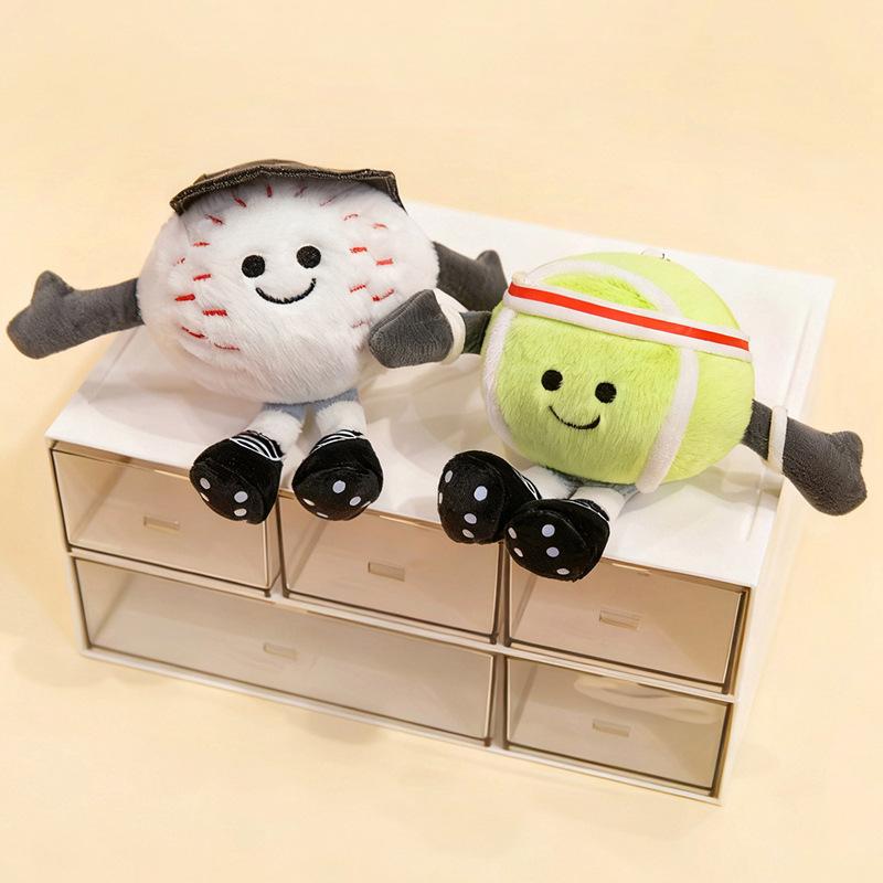 Linda Mascota del Mundial Fútbol Rugby Baloncesto Tenis Golf Muñeco de Peluche Juguete Llavero Colgante Bolso Colgar Bendición de la Suerte Souvenir Regalo