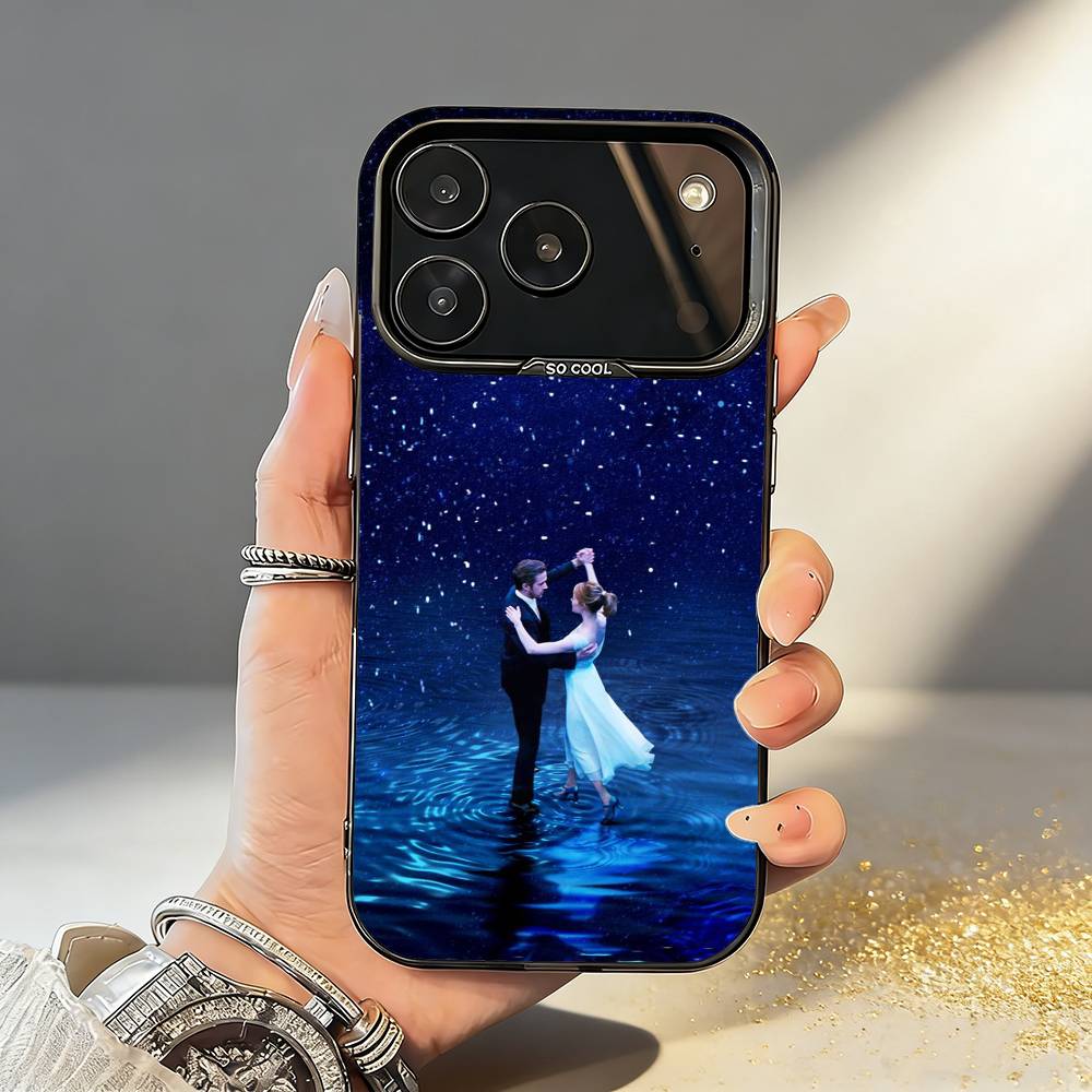 F-Film La La Land Phone Case For iPhone17,16,15,14,13,12,11,Pro,MAX White Matte Shockproof Cover