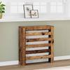 Radiator Cover with Vintage Wood Look 78 X 20 X 82 Cm Wood Based Material
