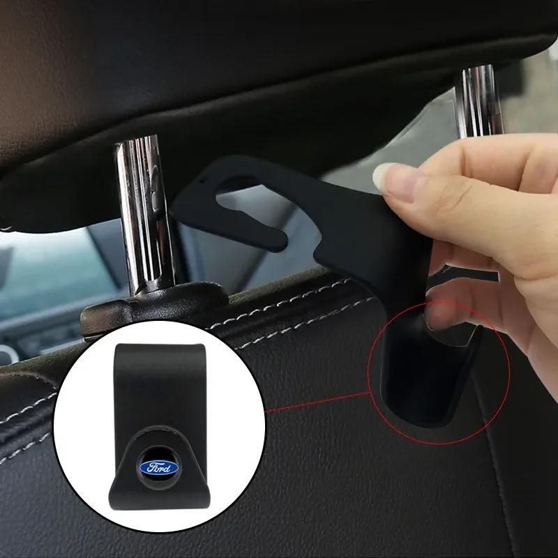 Autoaufkleber Ford 1/2 Stück Universeller Auto Sitz Kopfstützenhaken Aufbewahrungshaken Für Ford Focus Mondeo Kuga Fiesta MK7 Escort Explorer E