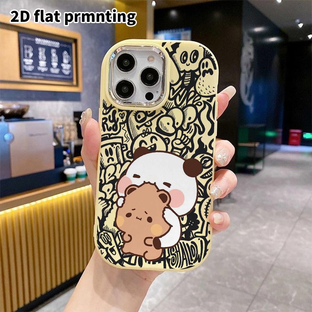 Phone Case: 2D Flat Design Suitable for iPhone 18 17 16 15 14 13 Pro Protective Case, Couple Style, Cute Contrast, Christmas and Halloween Gift