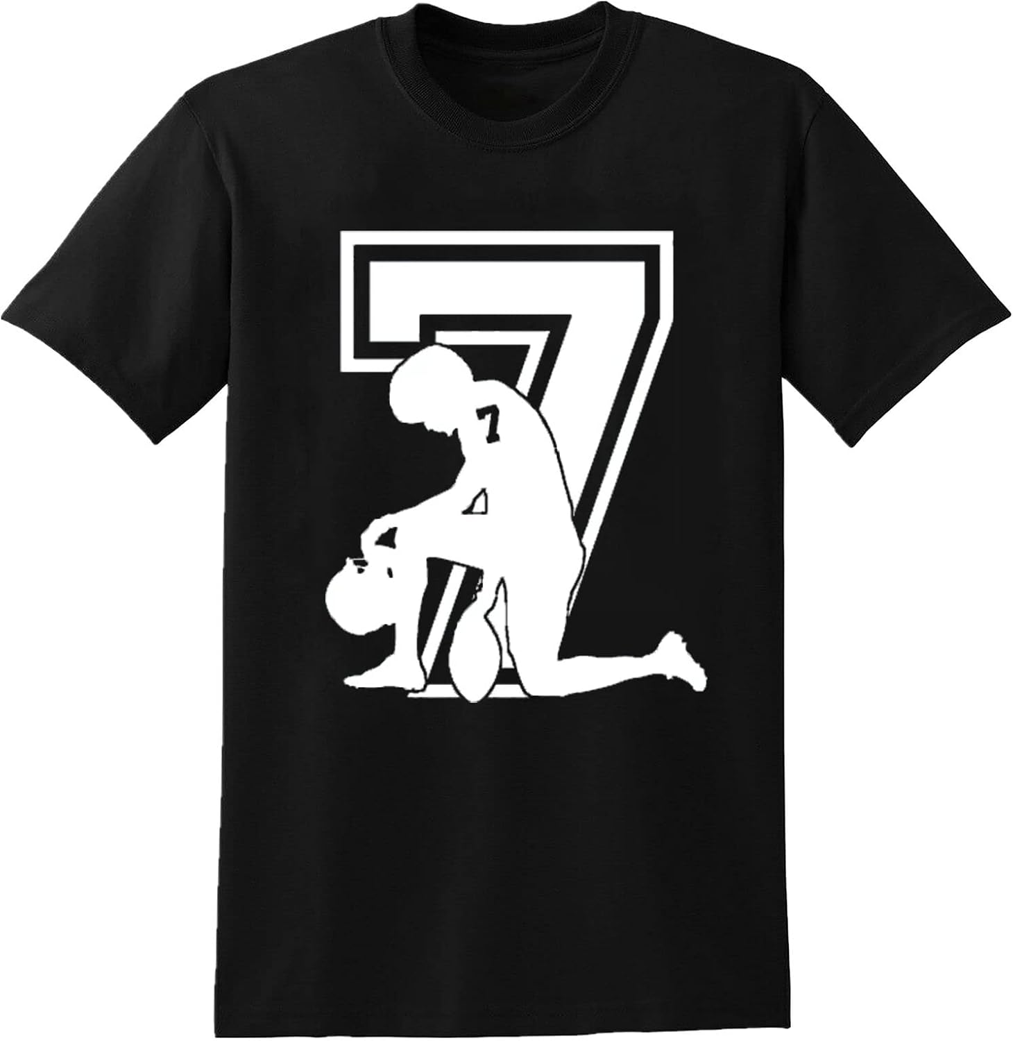 Colin Kaepernick balled Kneeling in Silent Protest T-Shirt Unisex Gift Men s 4XL чёрный