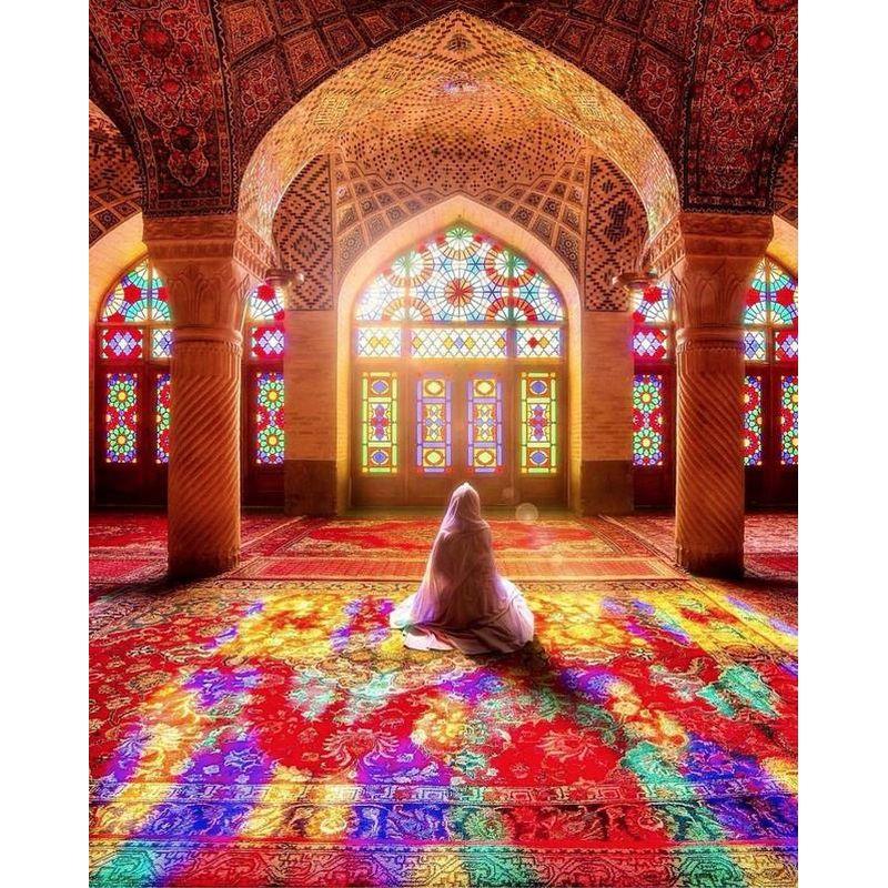 Vollbohrer Diamantmalerei Landschaft 5D DIY Vollrundbohrer Diamantstickerei Kreuzstichset Handarbeit handgefertigt