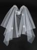 White Tulle Bow Veil Hairpin Pearls Wedding Bachelorette Hen Party Elegant Bridal Veil Hair Clip Gifts Women Hair Accessories