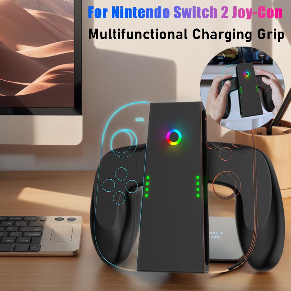 Handle Charger Dock For Nintendo Switch 2 Joy-Con Controller Multifunctional Charging Grip Gamepads Holder Gaming Accessories