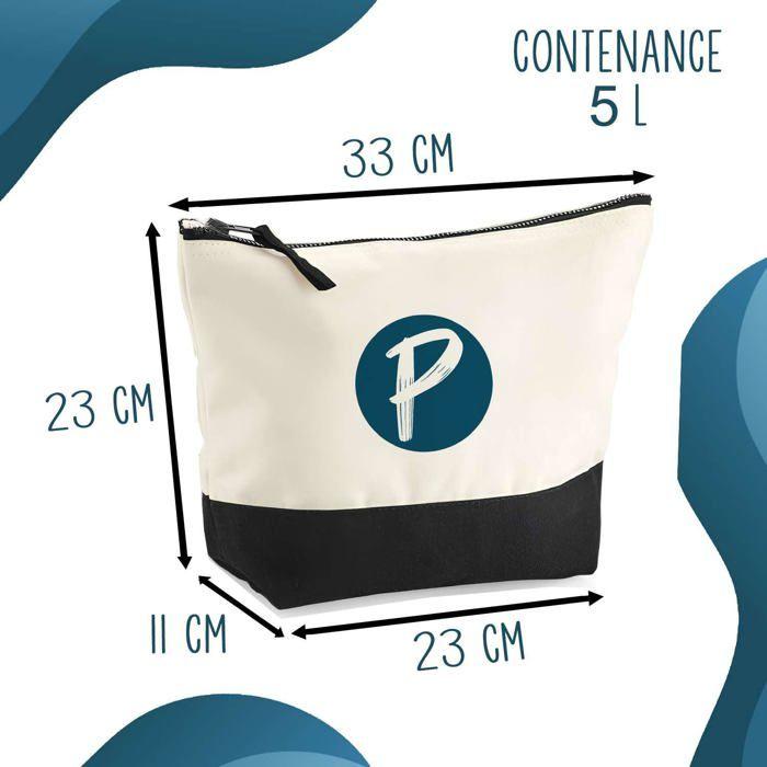Sac de plage - PLANETEE - Duo cabas jute + trousse noire «Escrime J'peux pas» - Coton FR - Grand volume - Anses résistantes