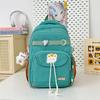 New Junior and Senior High School Students' New Lightweight and Lovely High Value and Large Capacity Multifunctional Backpack with Contrasting Colors.