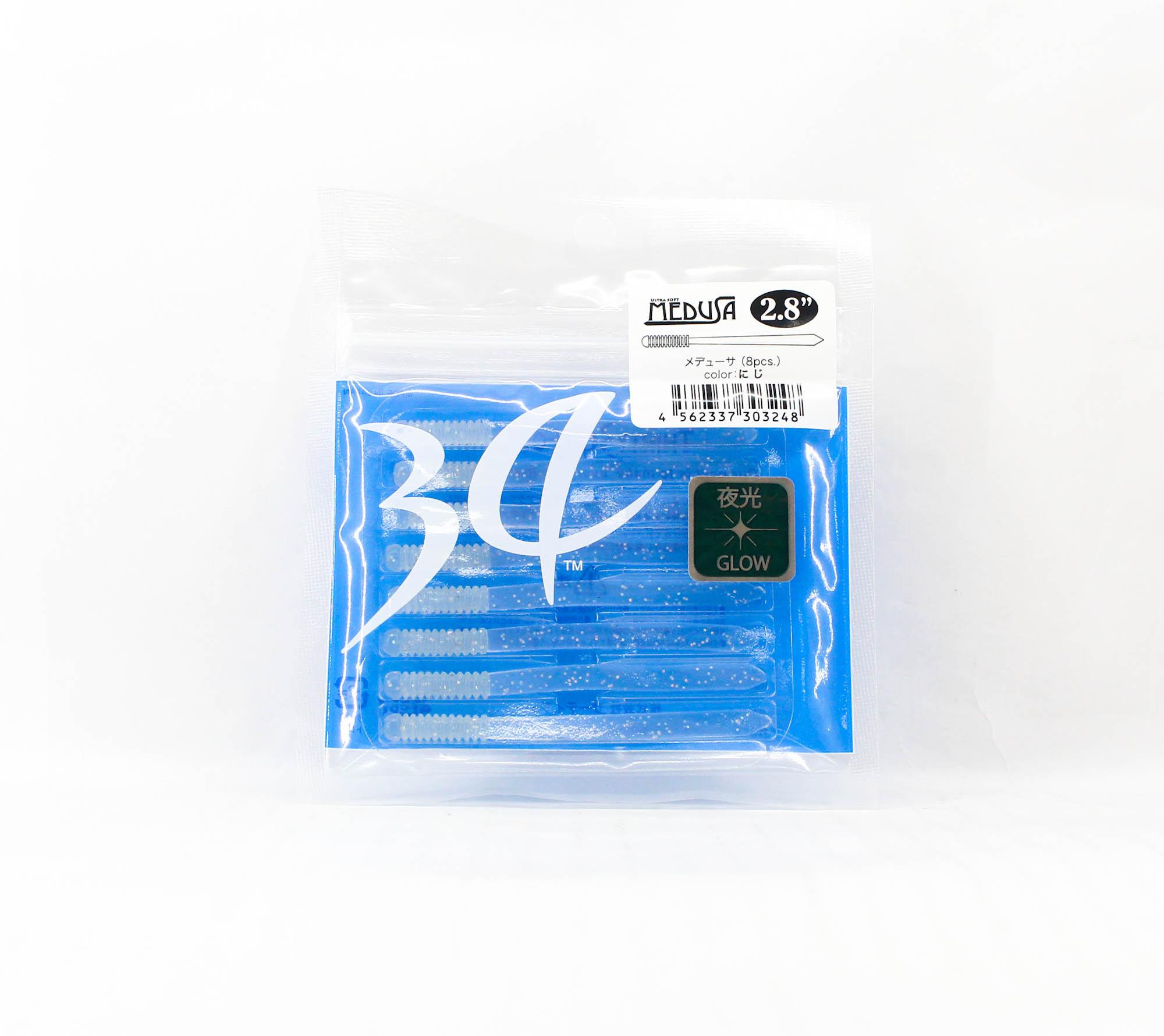 Thirty Four Soft Lure Medusa 2.8 Inch 8 per pack Niji (3248)