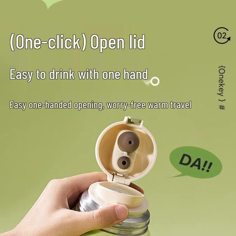Supor 700ml One-Button Open Stainless Steel Insulated Straw Bottle