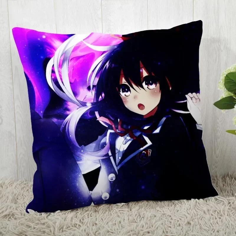 DATE A LIVE Pillow Cover Customize Pillow Case Modern Home Decorative Pillowcase For Living Room 45X45cm A19.12.13