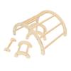 Chick Perch Paw Grinding Stable Structure Arch Shape Wooden Chicken Bar Stand for Farm Pet Coop