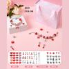 DO IT YOURSELF Beaded Bracelet Kit Featuring Storage Box Ideal for Girls Gift Idea Acrylic European Large Hole Beads Handmade Do It Yourself Jewelry