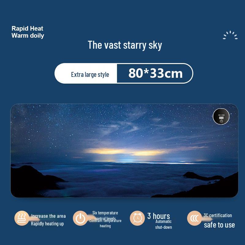 Large Cartoon Heated Mouse Pad & Desk Hand Warmer