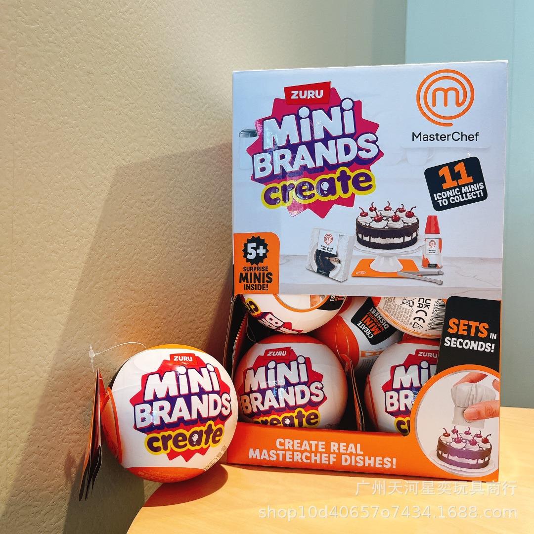 Zuru Mini Brands Create Masterchef Miniature Surprise Blind Ball 11 Iconic Cooking Themed Collectible Minis Toy Gifts 1pc